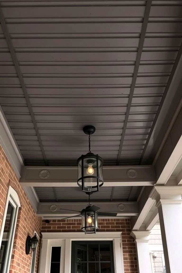 Industrial Chic Vinyl Ceiling - 24 Vinyl Porch Ceiling Ideas