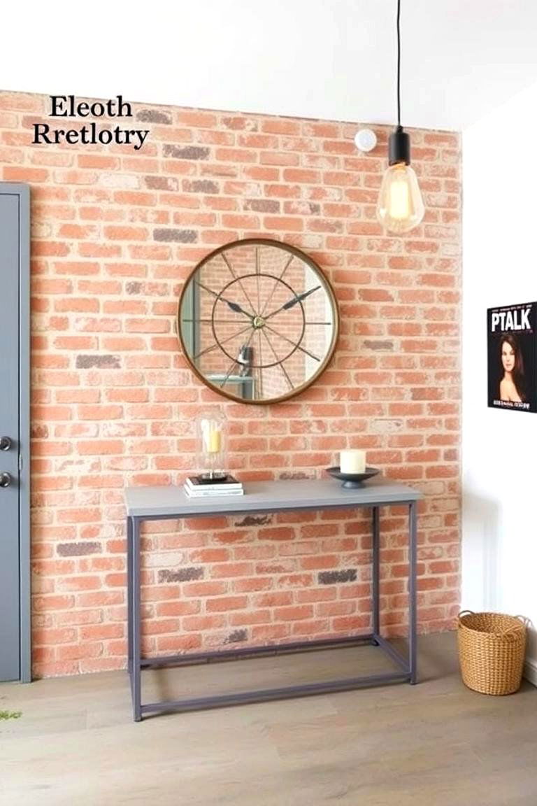 Industrial Chic with Metal and Concrete Elements - 24 Modern Entryway Ideas
