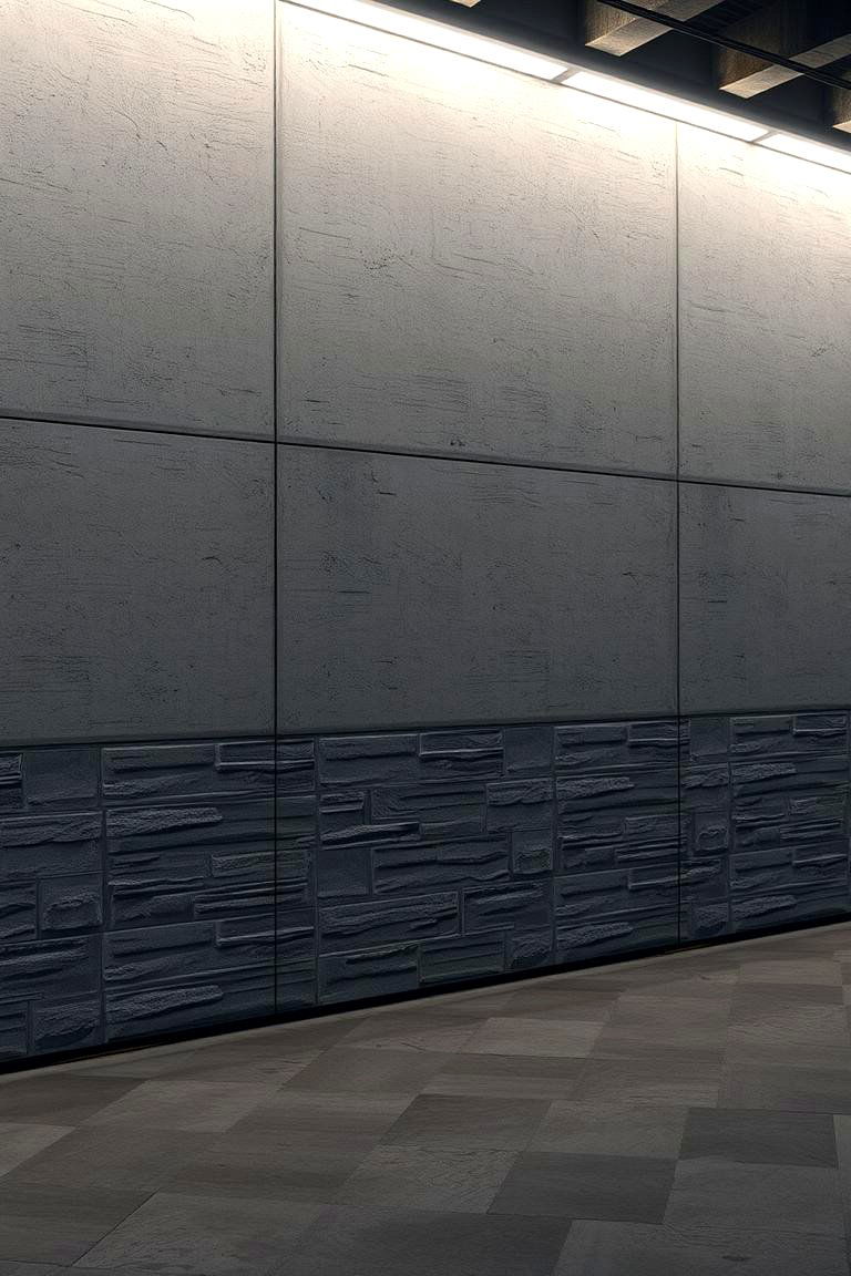 Industrial Concrete Look - 24 Garage Wall Paint Ideas