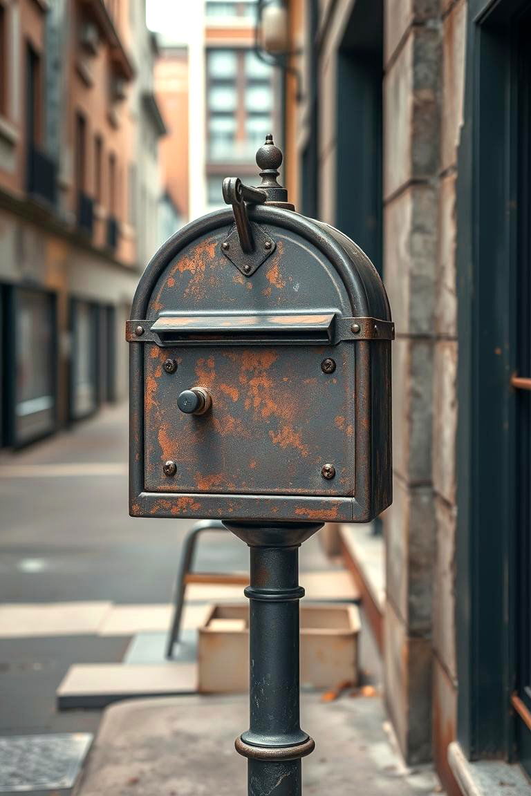 Industrial Edge - 24 Mailbox Decor Ideas