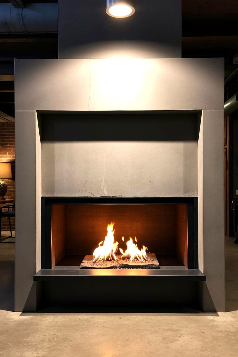Industrial Edge Gas Fireplace - 24 Corner Gas Fireplace Ideas
