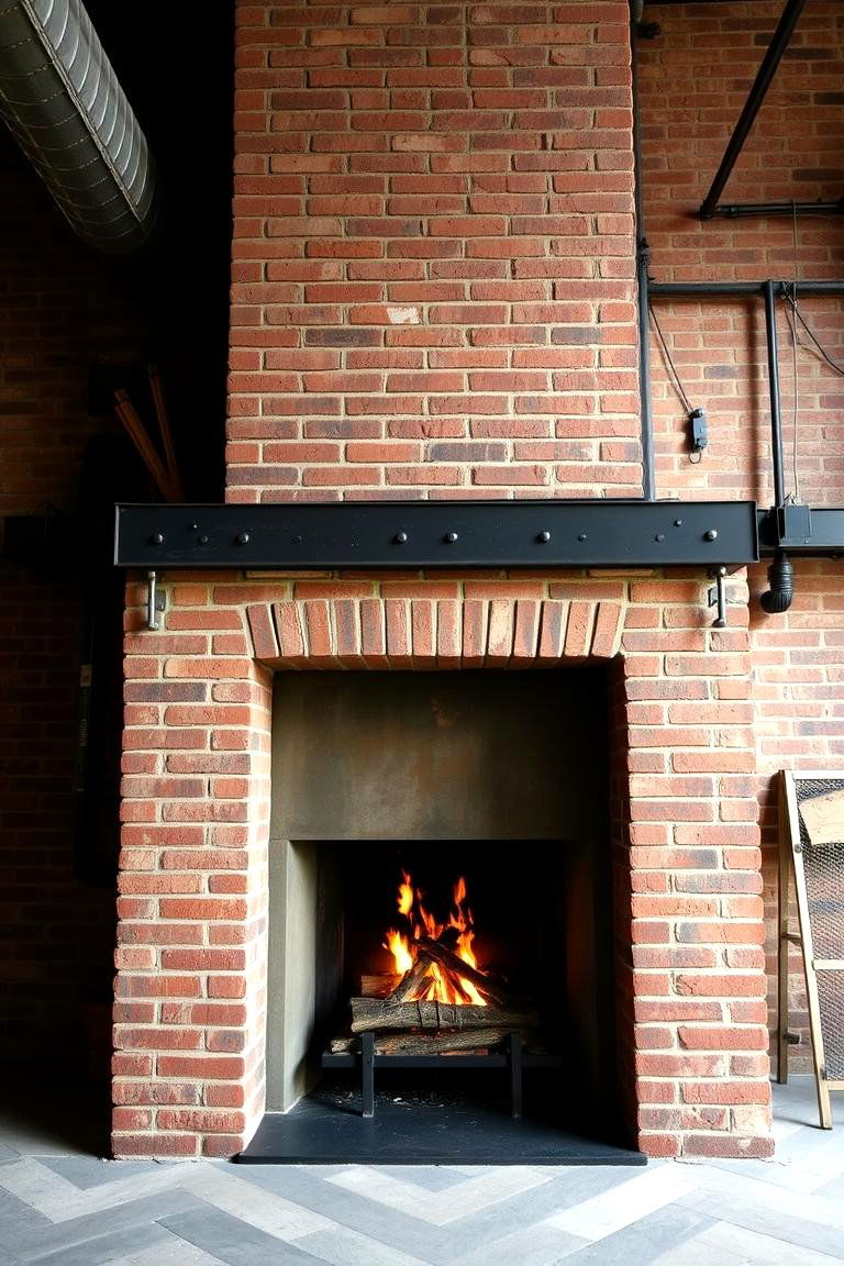 Industrial Edge Innovation - 24 Double-sided Fireplace Ideas