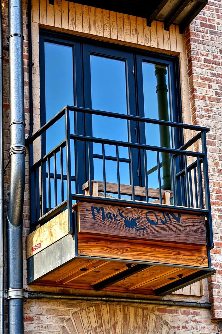 Industrial Edge Juliet Balcony - 24 Juliet Balcony Ideas