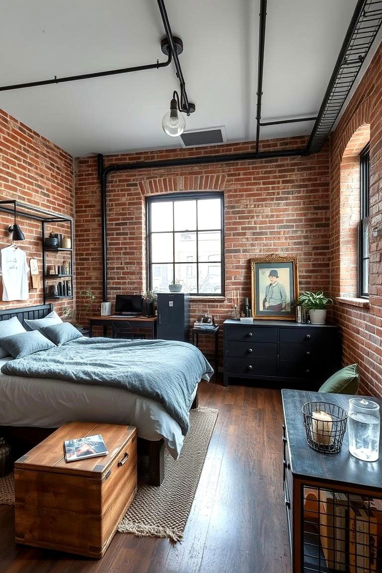 Industrial Edge Look - 24 Teen Girl Bedroom Ideas