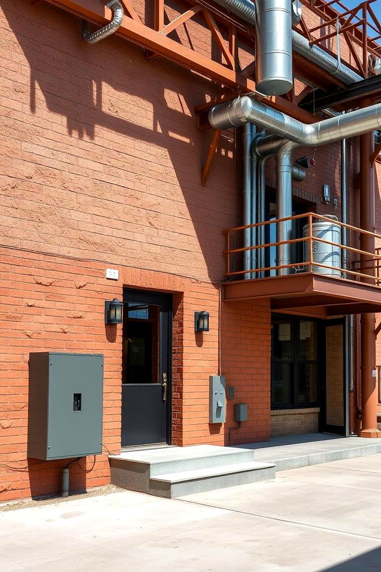 Industrial Edge with Clay Elements - 24 Home Designs Using Natural Clay Siding Colors
