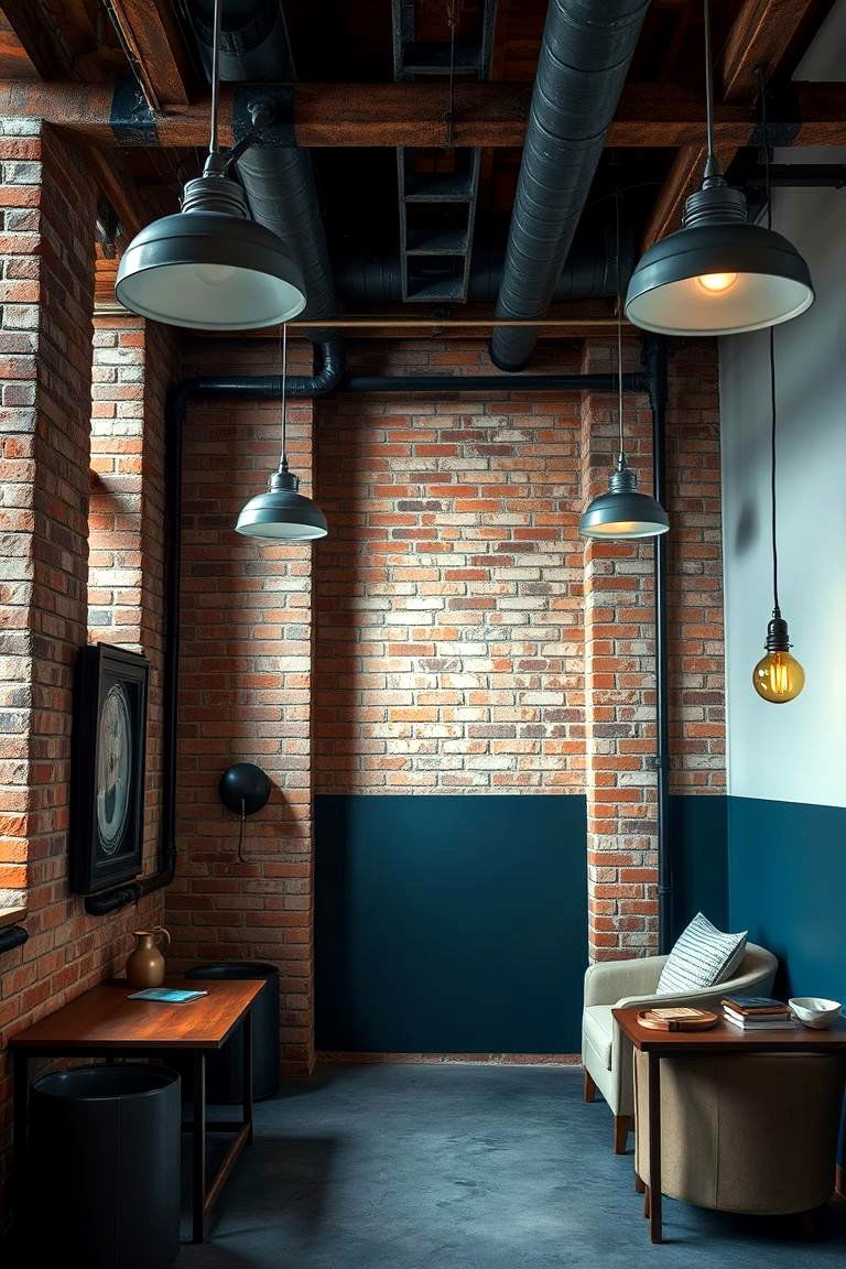Industrial Edge with Soft Tones - 24 blue and beige bedroom ideas