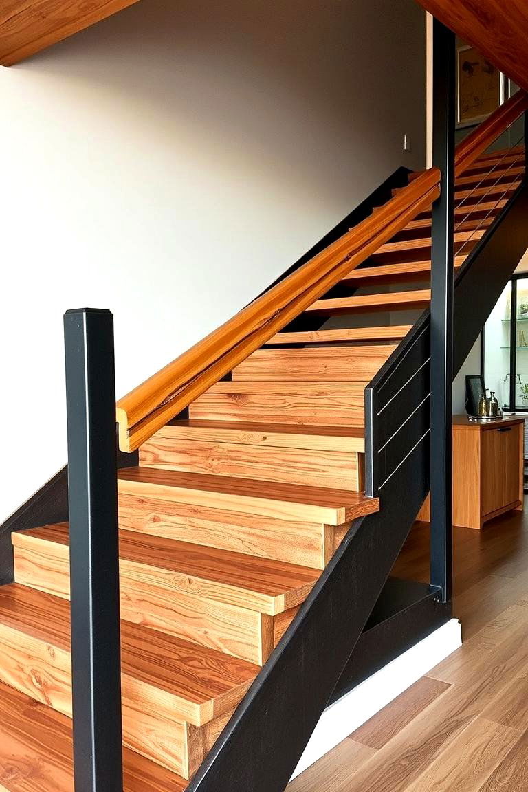Industrial Farmhouse Railings for a Chic Urban Feel - 24 Farmhouse Rustic Stair Railing Ideas