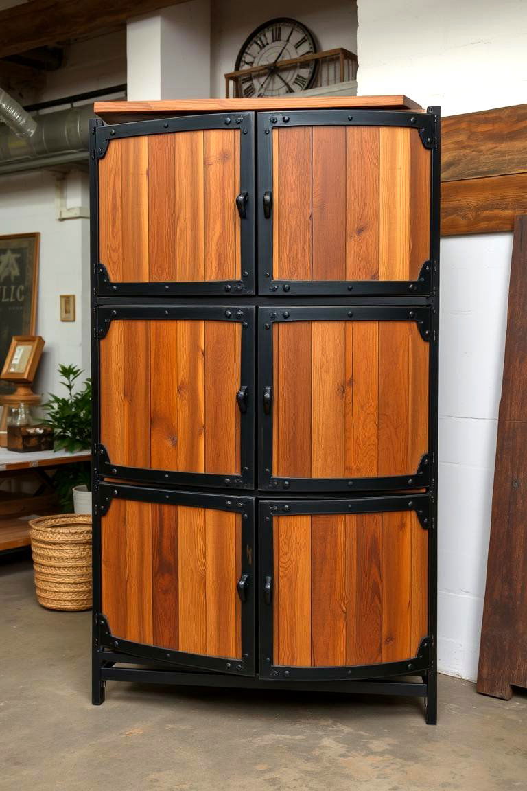 Industrial Loft Cabinet - 24 Studio Furniture Ideas