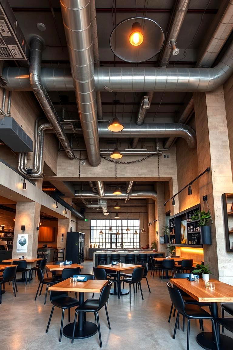 Industrial Loft Energy - 24 Restaurant Interior Design Ideas