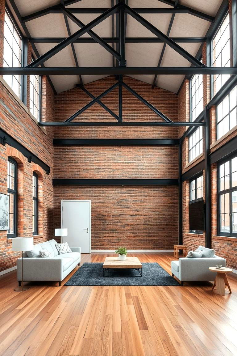 Industrial Loft - 24 Aesthetic Living Room Ideas
