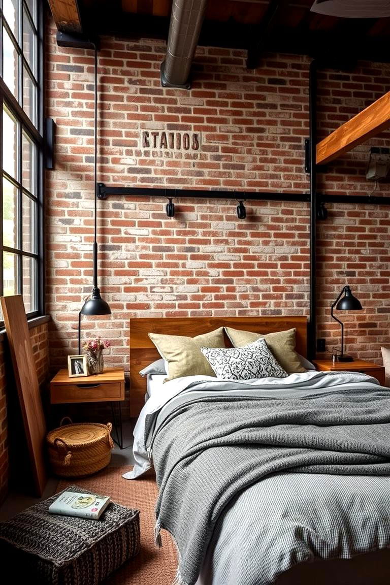 Industrial Meets Natural Elements - 24 Modern Bedroom Ideas