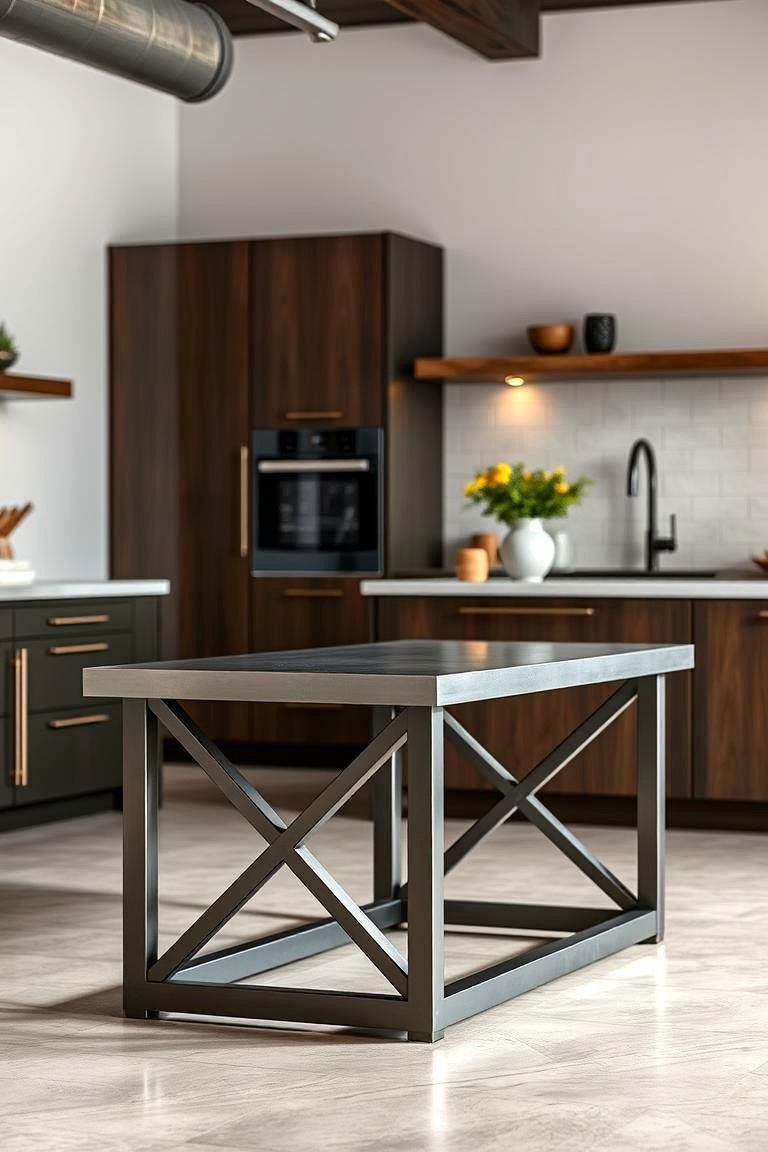 Industrial Metal Table Edge - 24 Small Kitchen Table Ideas