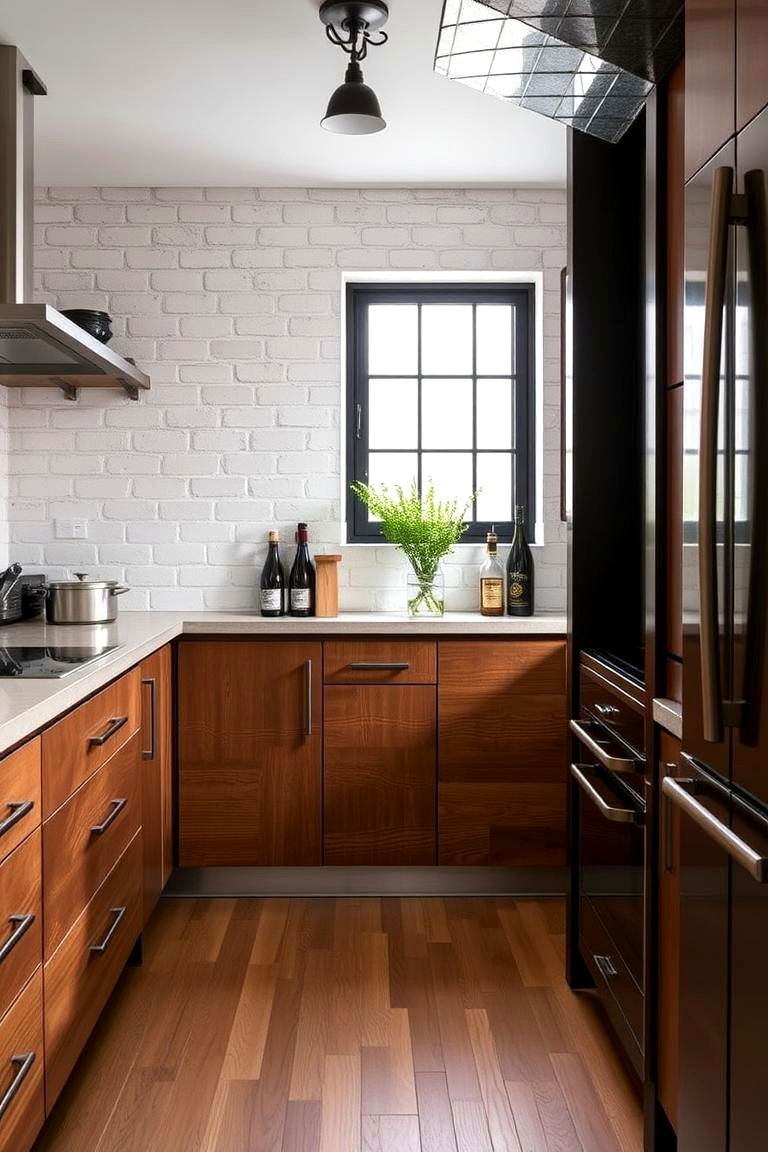 Industrial Metal Touches - 24 Kitchen Wainscoting Ideas