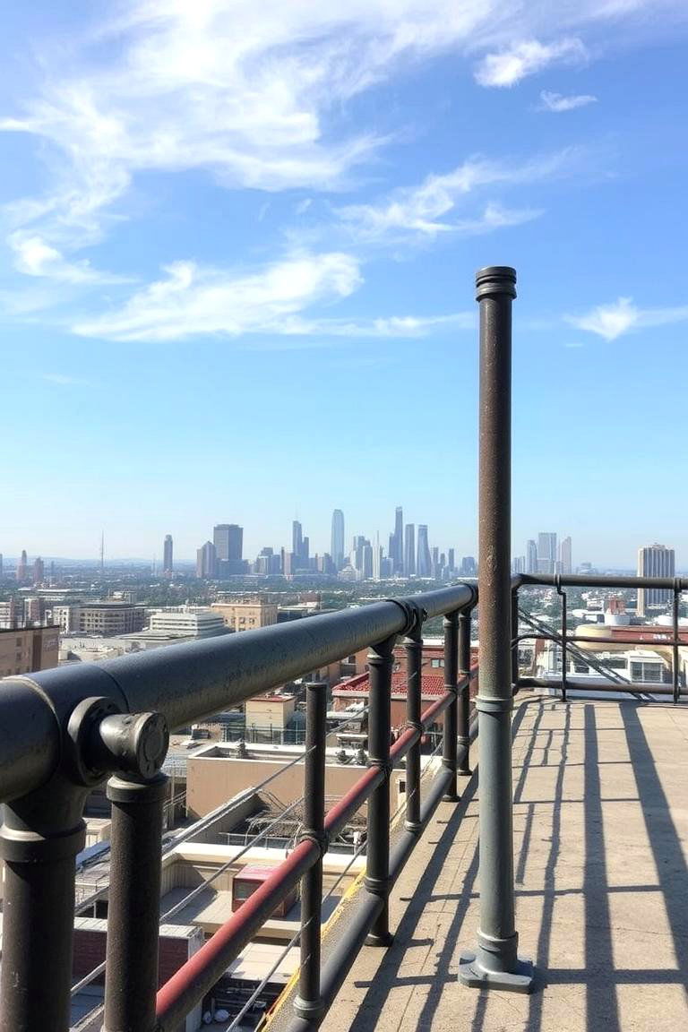 Industrial Pipe Railings - 24 Front Porch Railing Ideas
