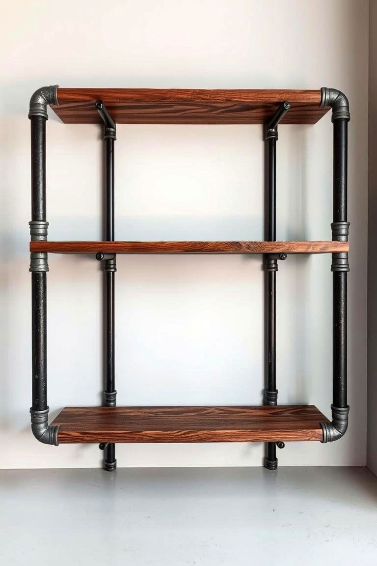 Industrial Pipe Shelves - 24 Bookshelf Organization Ideas
