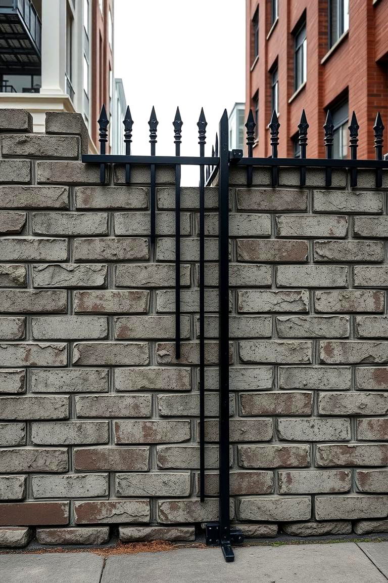 Industrial Privacy and Security Cinder Block Fence - 24 Cinder Block Fence Ideas