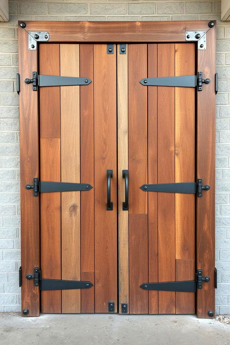 Industrial Rustic Fusion - 24 Rustic Front Door Ideas
