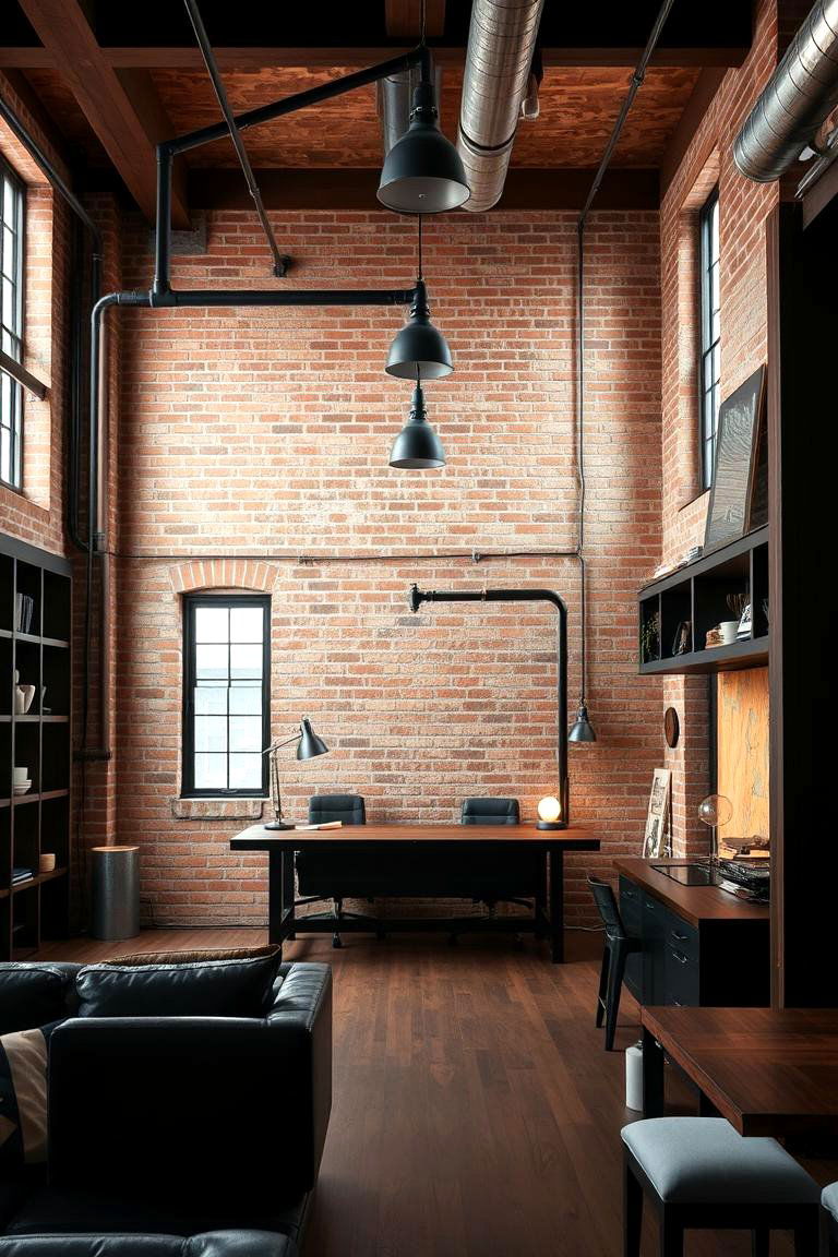 Industrial Shadow Style - 24 Dark Living Room Ideas