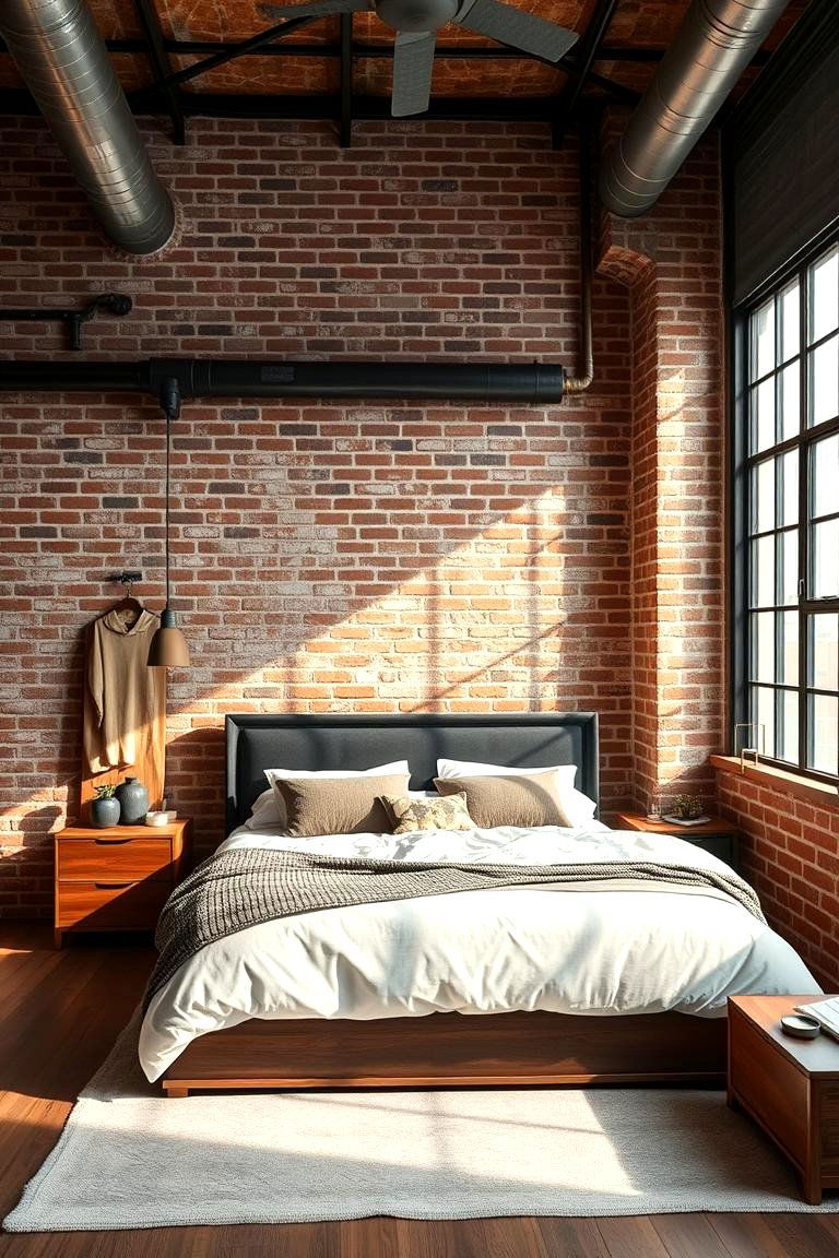 Industrial Style Bedroom - 24 Bedroom Design Ideas