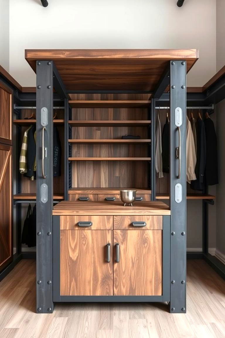 Industrial Style Closet Island - 24 Closet Island Ideas