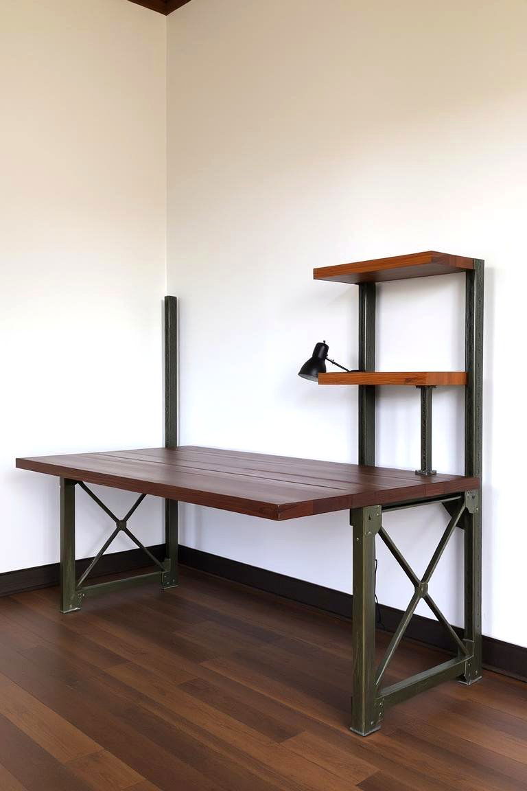 Industrial Style Desk - 24 Desk Ideas