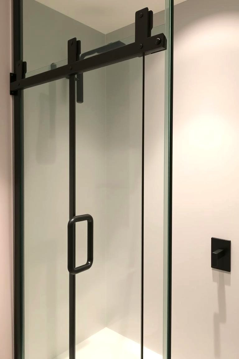 Industrial Style Door for a Bold Statement - 24 Bathroom Door Ideas