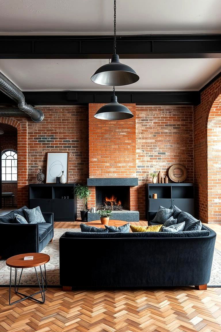 Industrial Style Elements - 24 Moody Living Room Ideas