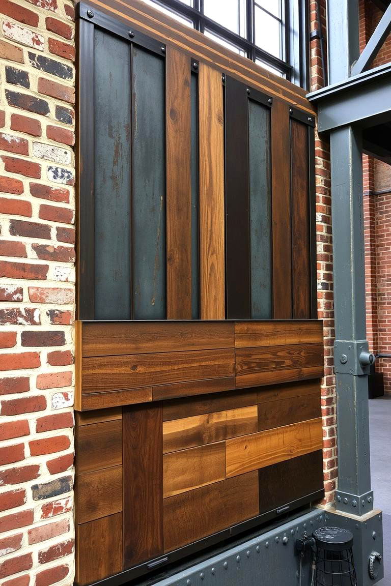 Industrial Style Half Wall Paneling - 24 Half Wall Paneling Ideas