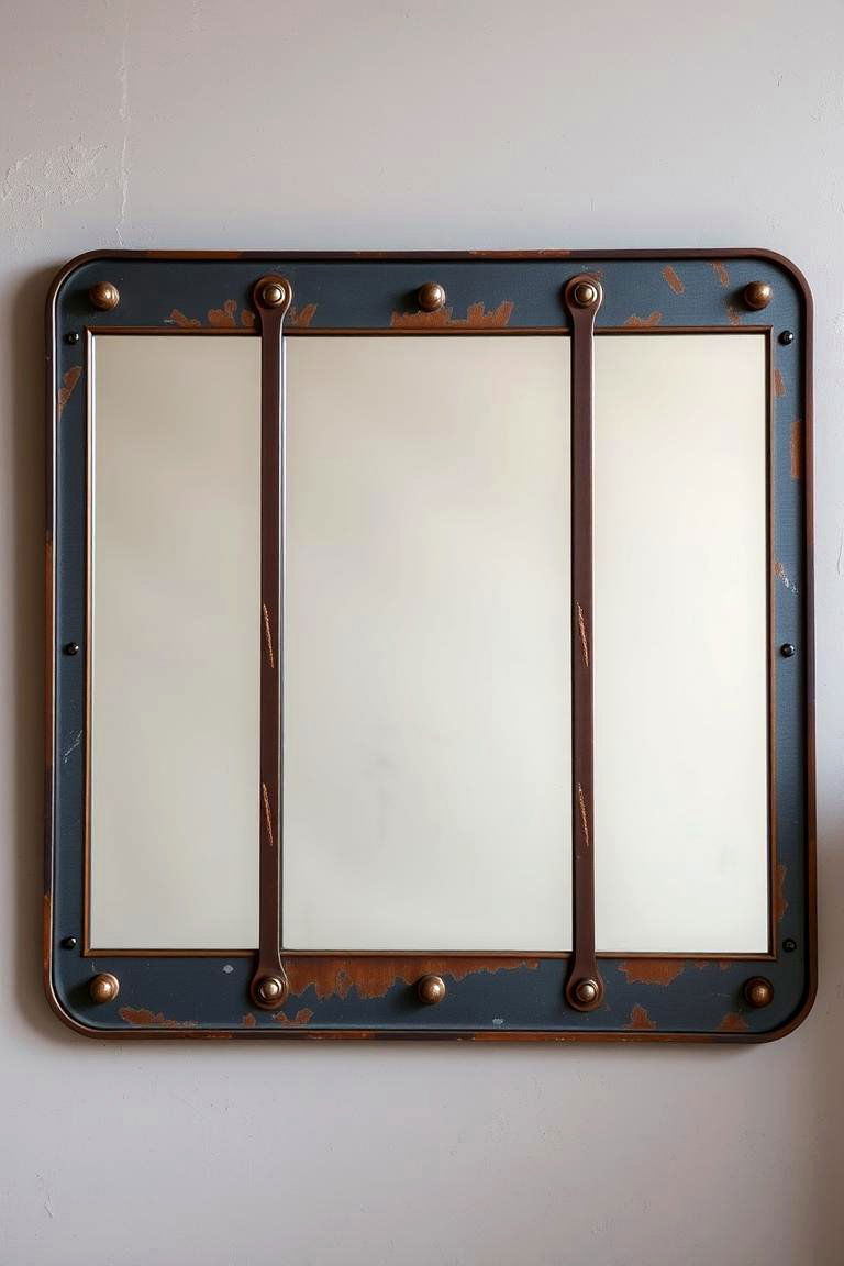 Industrial Style Mirror - 24 Bedroom Mirror Ideas