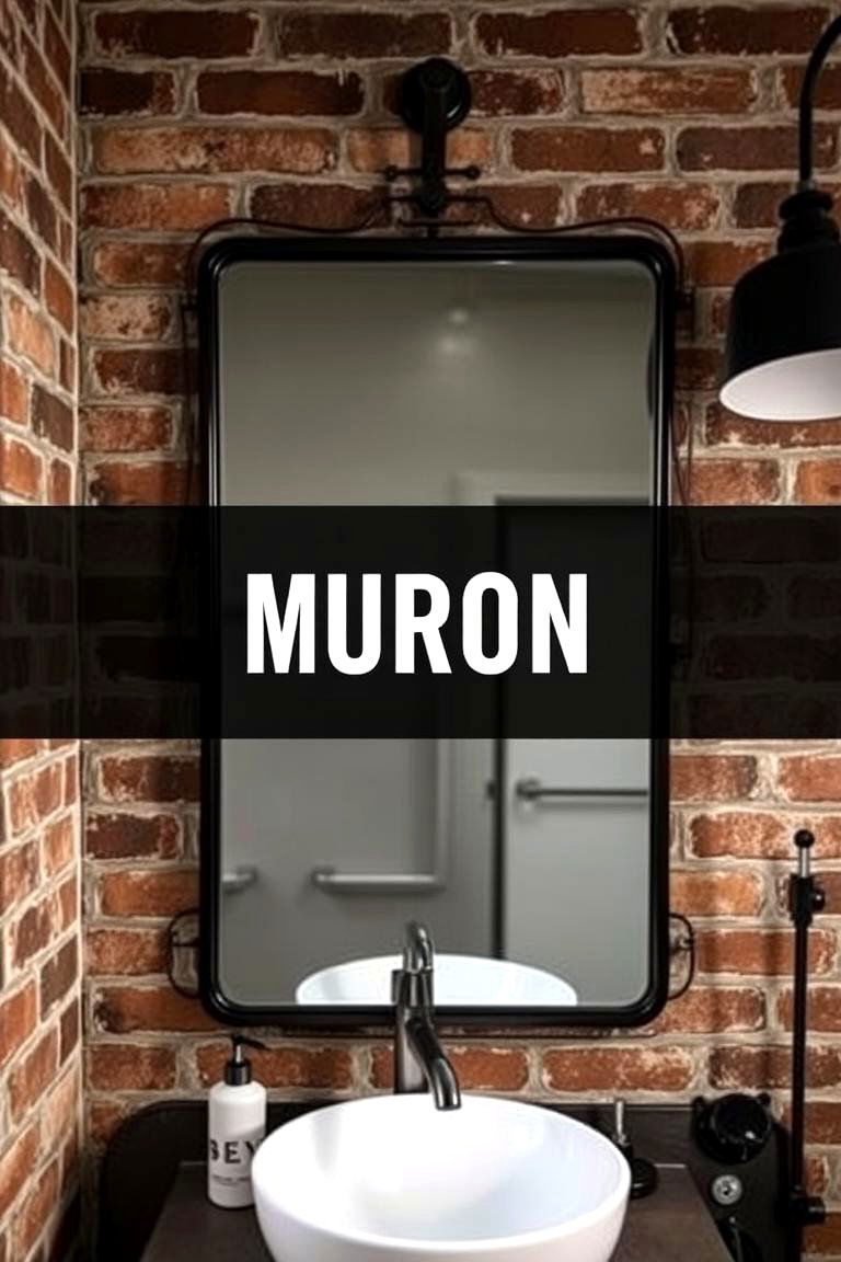 Industrial Style Mirrors for a Bold Look - 24 Bathroom Mirror Ideas
