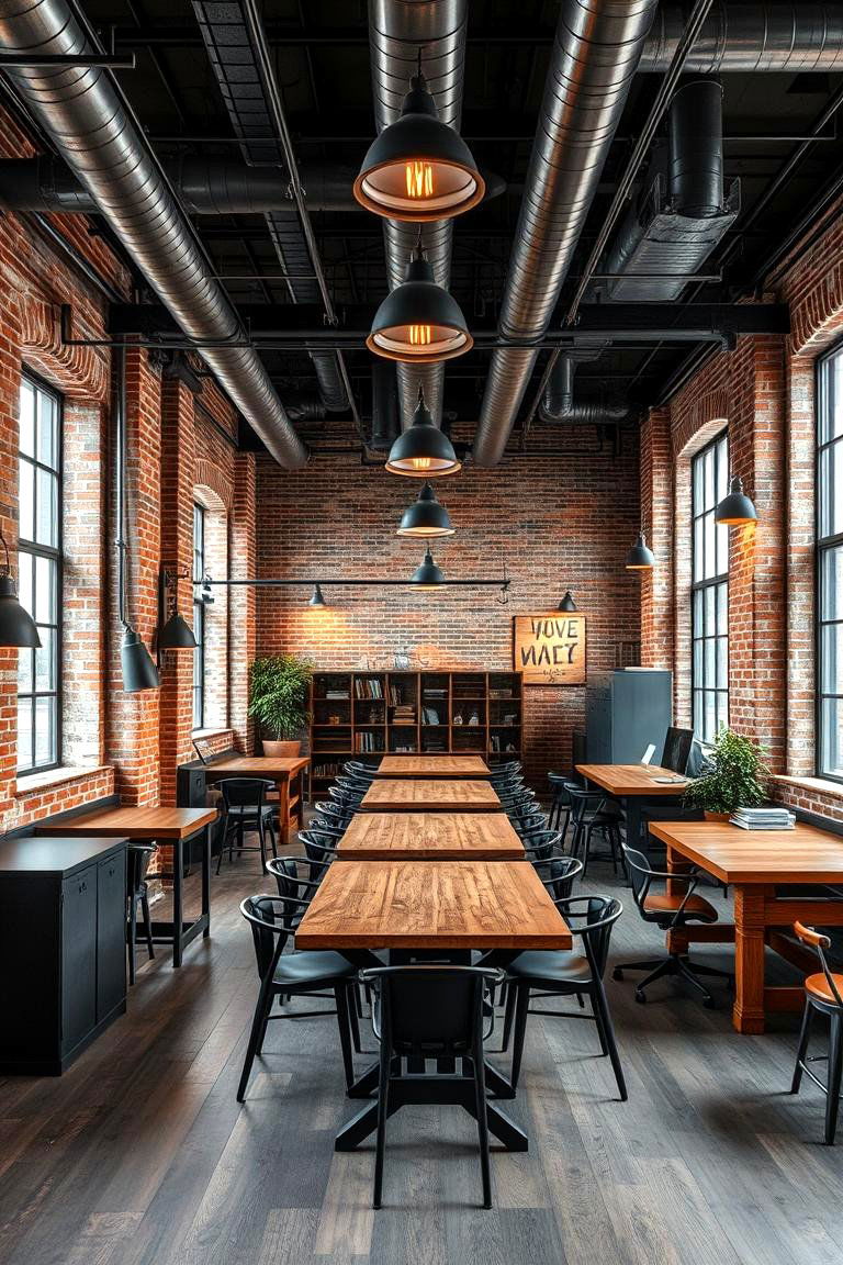 Industrial Style Office - 24 Home Office Ideas for Him