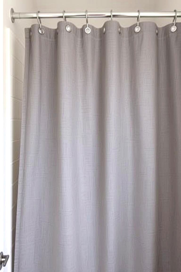 Industrial Style Shower Curtain - 24 Industrial Bathroom Ideas