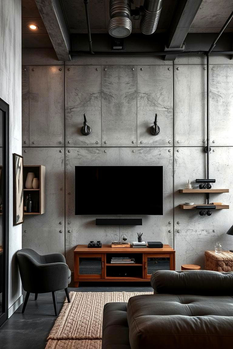 Industrial Style Small Living Room - 24 Small Living Room Ideas With Tv