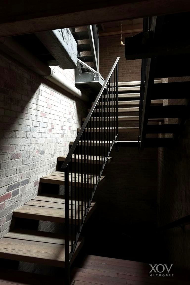 Industrial Style Stairs - 24 Basement Stair Ideas