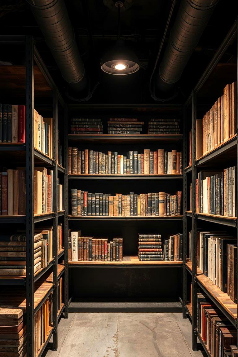 Industrial Style - 24 Bookshelf Decor Ideas