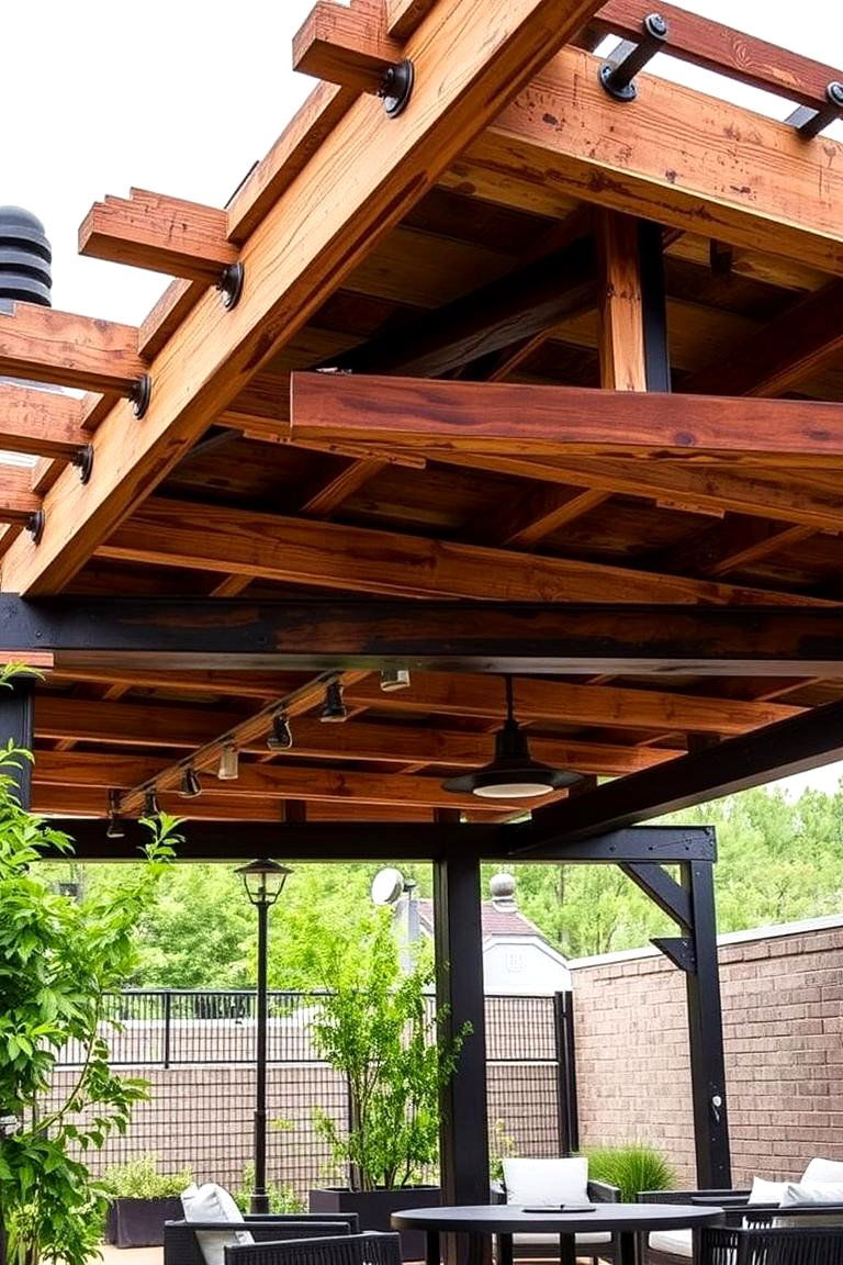 Industrial Urban Loft - 24 Patio With a Pergola Ideas