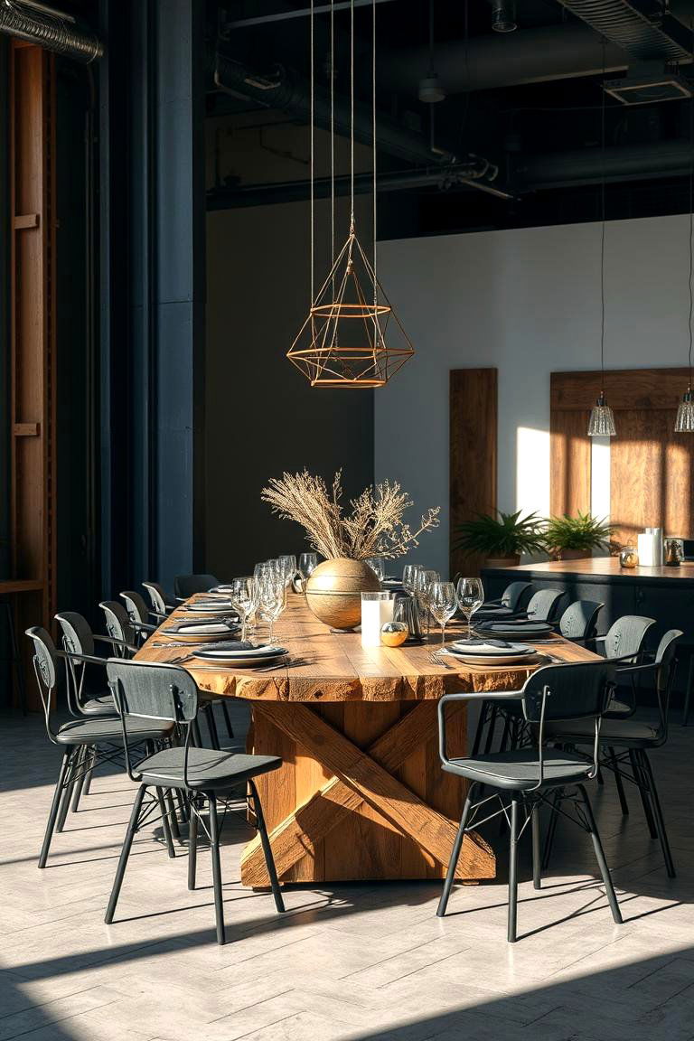 Industrial Urban Table Setting - 24 Table Setting Ideas