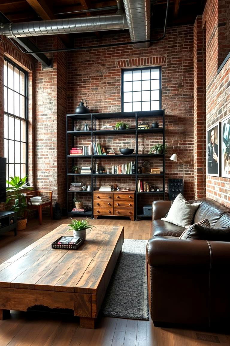 Industrial Vintage Loft - 24 Vintage Living Room Ideas