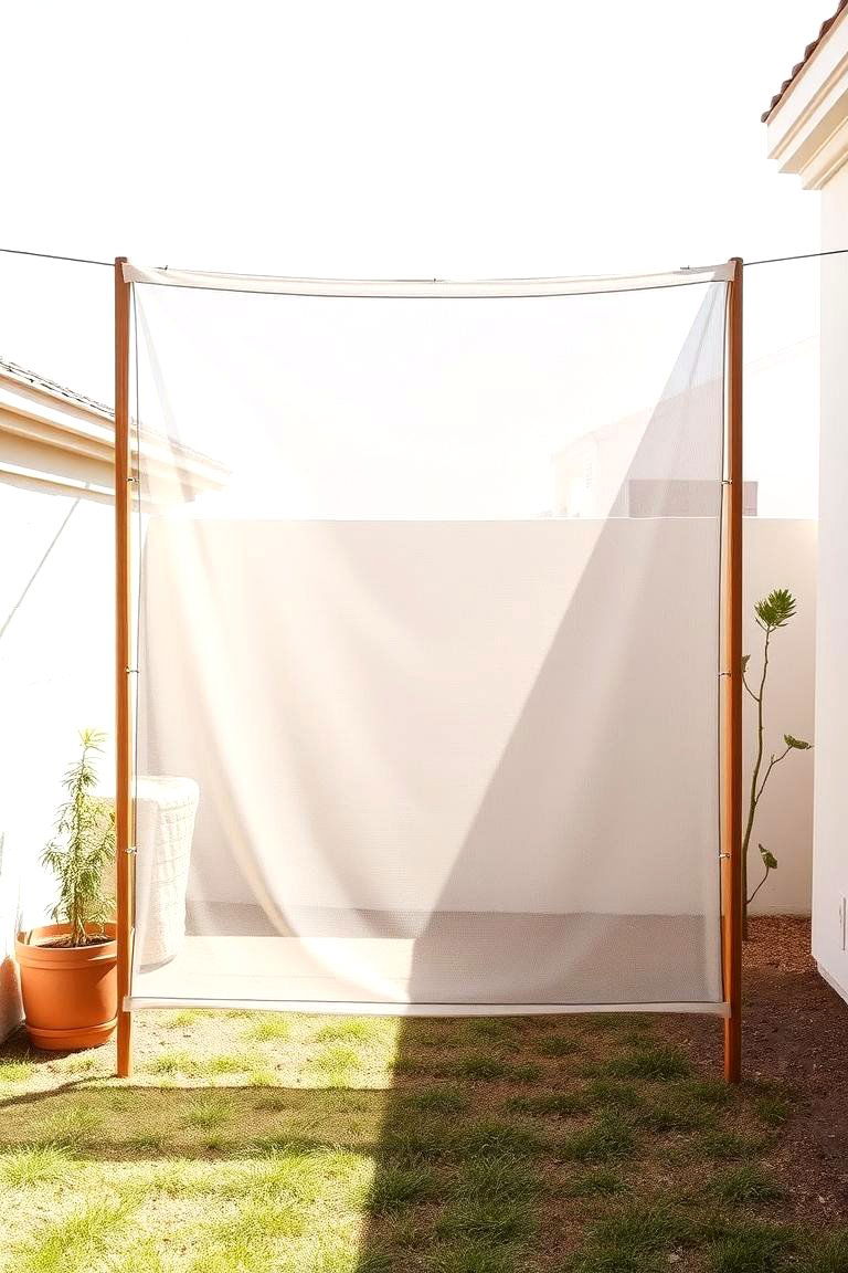 Inexpensive Privacy Netting - 24 Ideas Cheap Ways to Block Neighbors View