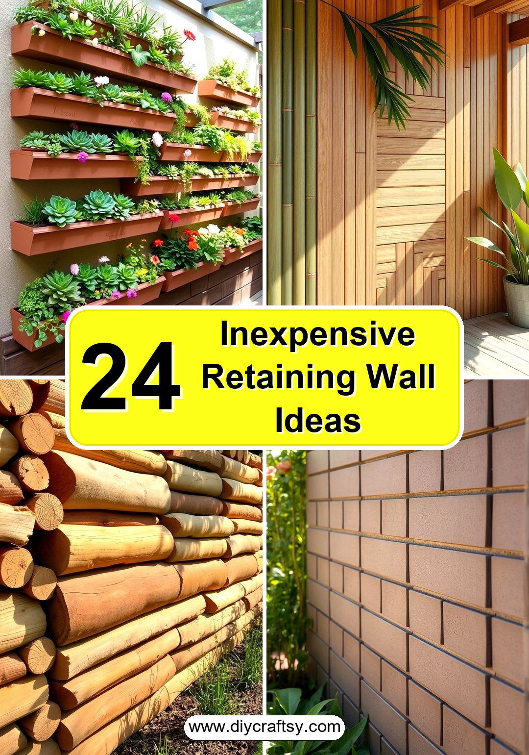 Inexpensive Retaining Wall Ideas