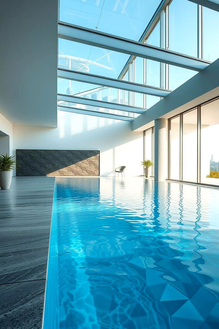 Infinity Edge Indoor Pool - 24 Indoor Pool Ideas