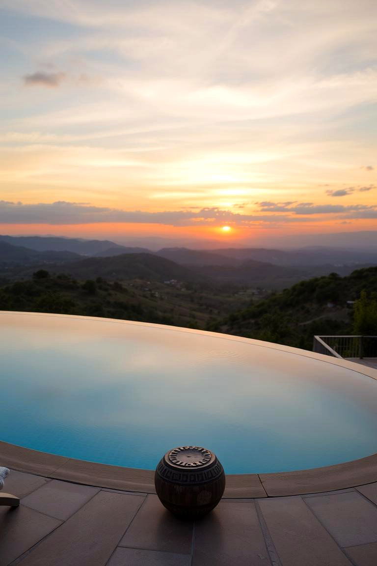 Infinity Edge for a Touch of Luxury - 24 Semi Inground Pool Ideas