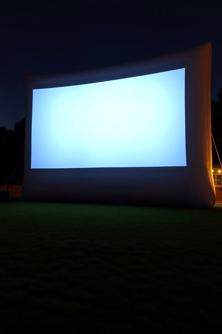 Inflatable Outdoor Movie Screen - 24 Outdoor Tv Ideas
