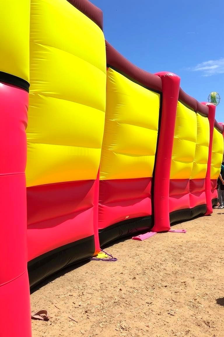 Inflatable Safety Fencing - 24 Temporary Fence Ideas