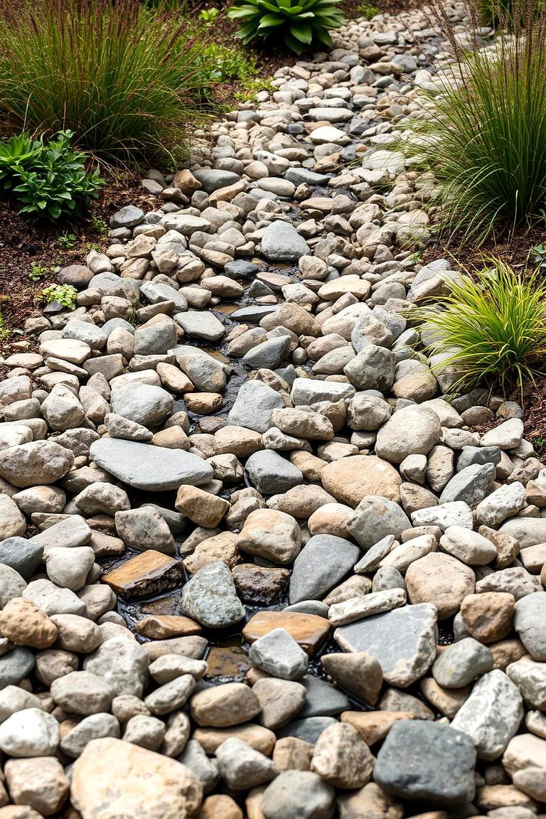 Informal Stream Bed Edge - 24 River Rock Edging Ideas