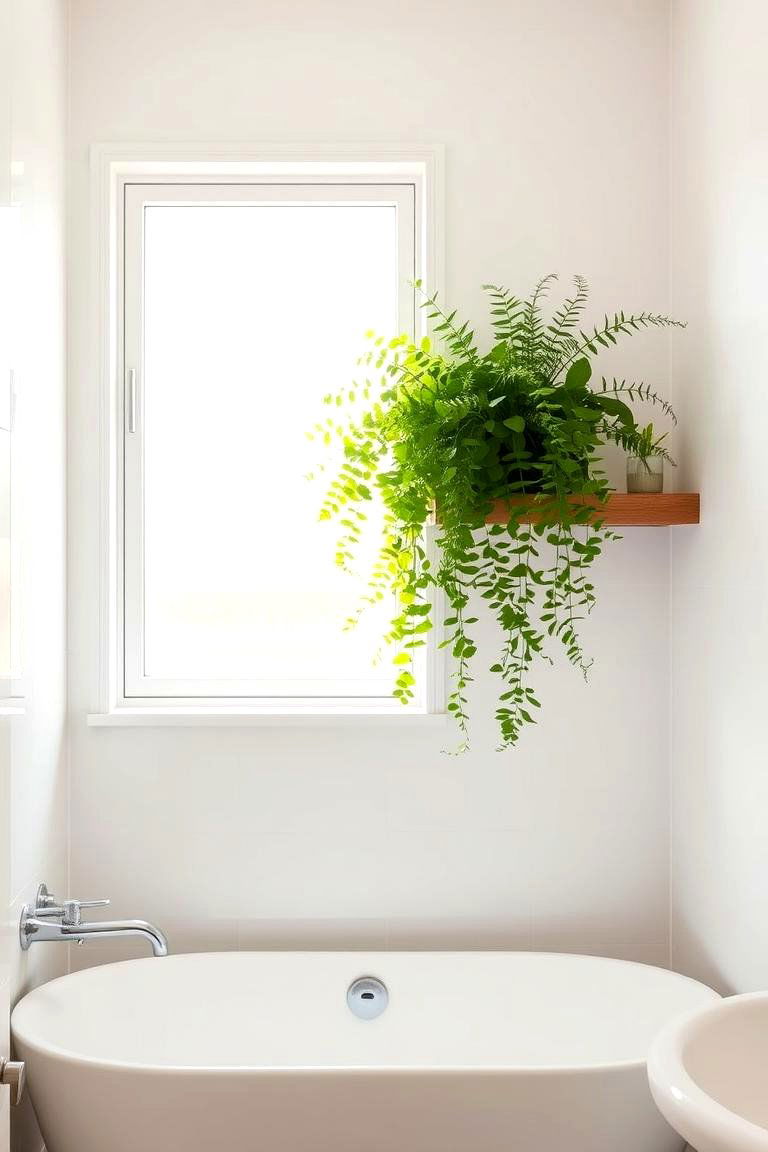 Infuse Greenery into the Bathroom - 24 Ways Decorating With Plants