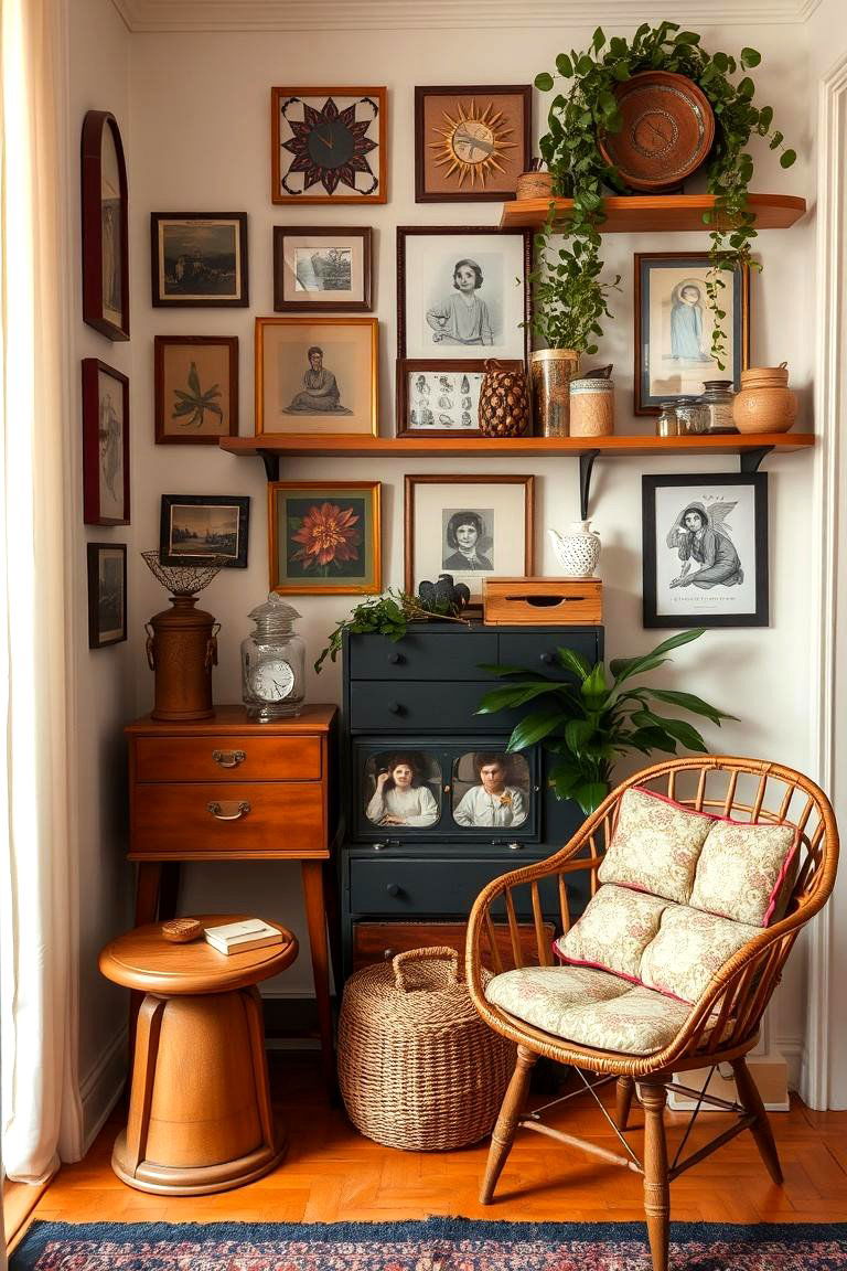 Infuse Vintage Charm - 24 small apartment decorating ideas