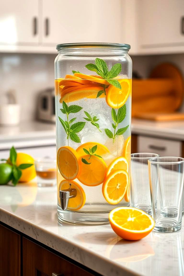 Infused Water Bar - 24 Mini Bar Ideas