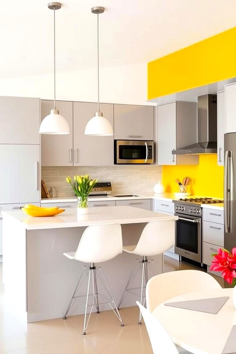 Inject Bold Color Accents - 24 Mid-century Modern Kitchen Ideas