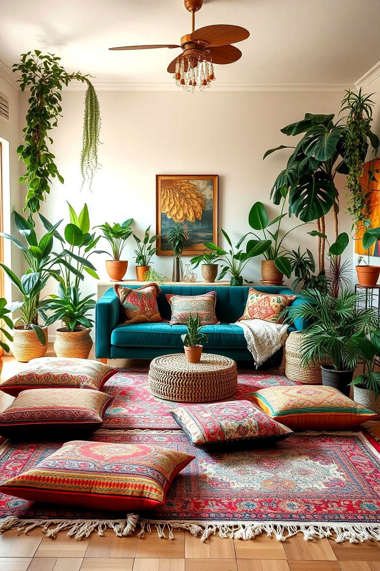 Injecting Personality with a Bohemian Living Room Layout - 24 Living Room Layout Ideas